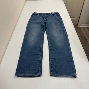 Gap Denim Boys 16 Husky Stretch Original Blue Jeans Medium Wash Straight Leg